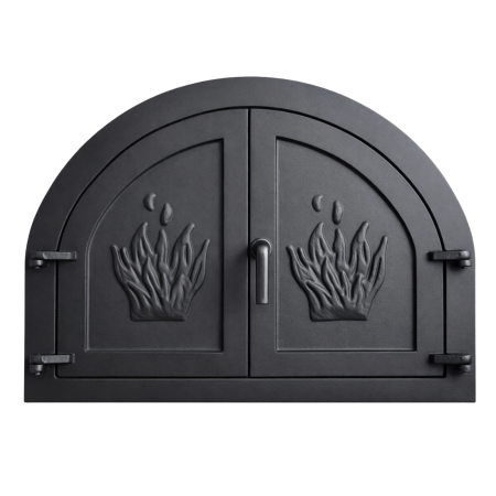 Uși de cuptor - usa-cuptor-lemne-fonta-doua-usi