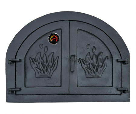 Uși de cuptor - usa-cuptor-plina-din-fonta-model-nou-termometru-400-grade