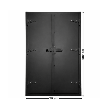 Ușă de afumătoare din oțel 107 cm x 75 cm [1]