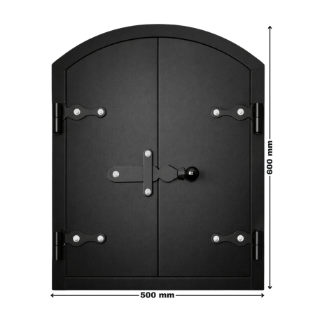 Ușă de afumătoare din oțel 600 mm x 500 mm [1]