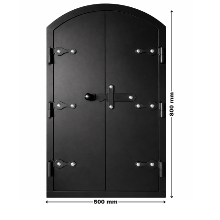 Ușă de afumătoare din oțel 800 mm x 500 mm [1]