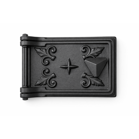 Uși pentru sobă și șemineu - Ușă vizitare fontă horn 200x140 mm