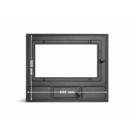 UȘĂ ȘEMINEU DIN FONTĂ CU STICLĂ 600 x 500 mm [2]