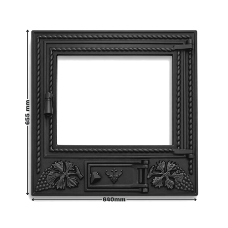 UȘĂ ȘEMINEU DIN FONTĂ CU STICLĂ 640 x 655 mm [1]