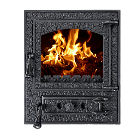 Uși pentru sobă și șemineu - usa-semineu-fonta-rustic-mediu-505x455-mm