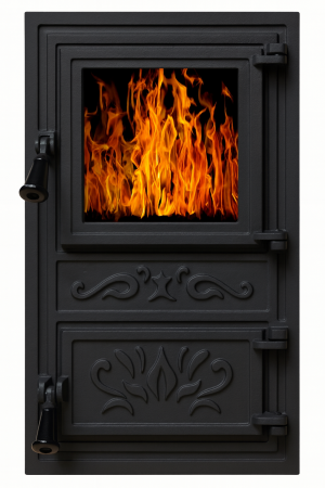 Uși pentru sobă și șemineu - Usa soba cu geam INTIM