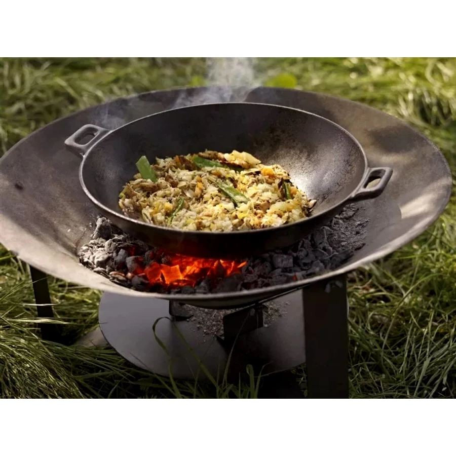 Vase pentru gătit din fontă - WOK DIN FONTA DIAMETRU 50,5 cm