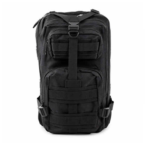 Rucsac Tactic Militar de Supraviețuire 28L DEPOX®, Negru, Compartimente Multiple, Sistem MOLLE [3]