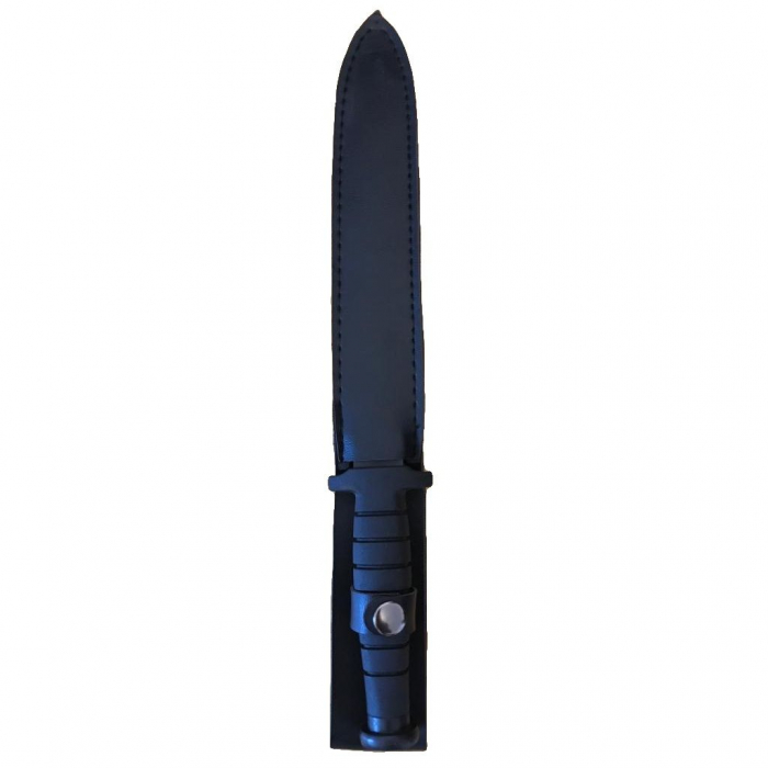 Set de supravietuire IdeallStore®, Double Trouble, topor si cutit cu tais dublu, otel inoxidabil, negru [7]