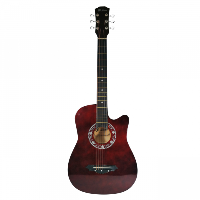 Chitara clasica din lemn 95 cm, visinie Cutaway, husa nylon inclusa [2]