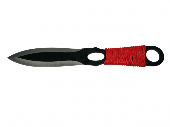 Set trei cutite de aruncat IdeallStore®, Red Fury, otel inoxidabil, 19 cm [3]