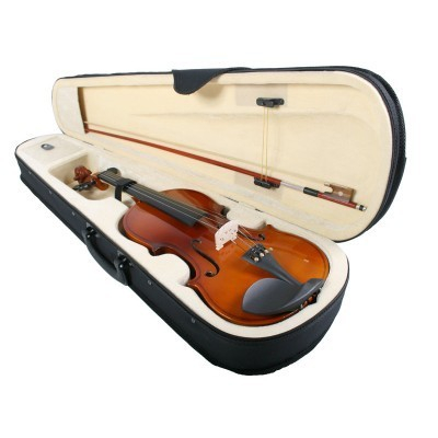 Vioara clasica din lemn 3/4 toc inclus + set corzi cadou [4]