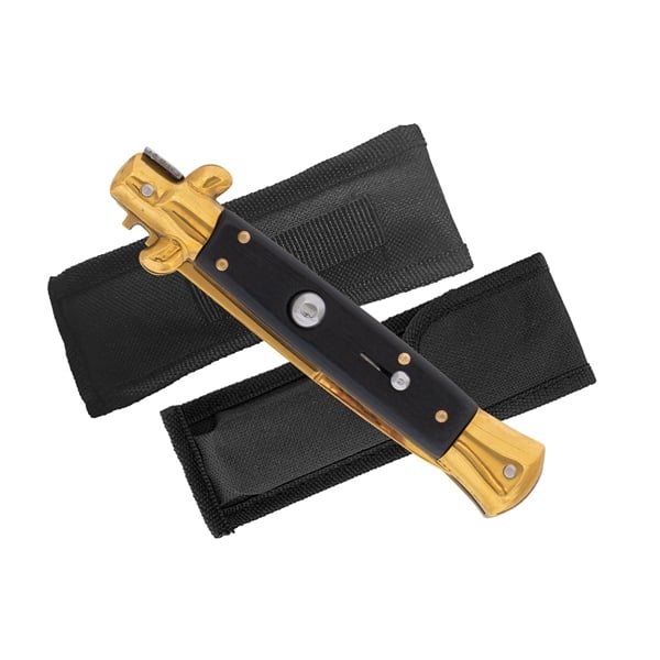 Set doua bricege, DEPOX®, finisaj auriu – design italian clasic, husă inclusă, 22 cm, auriu/multicolor [3]