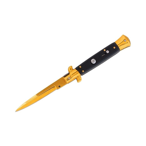 Set doua bricege, DEPOX®, finisaj auriu – design italian clasic, husă inclusă, 22 cm, auriu/multicolor [2]