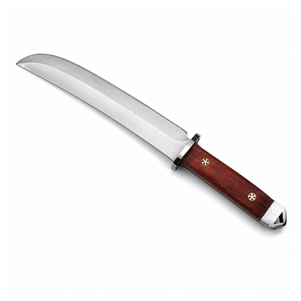 Cutit de vanatoare, DEPOX®, teaca piele, maner lemn, 35 cm [2]