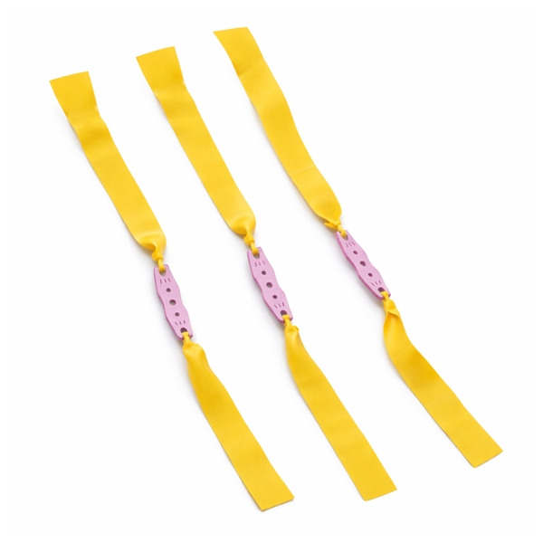 Set 5 benzi de schimb pentru praștie, cauciuc plat premium, galben [3]