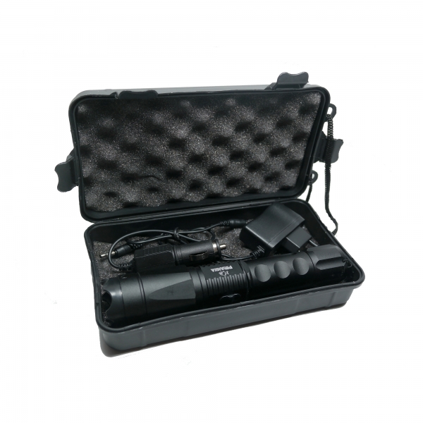 Electrosoc autoaparare cu lanterna, full metal, Piranha, 3.800.000 V [4]