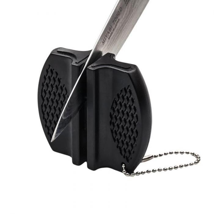 Acutitoare portabila pentru cutite IdeallStore®, Carry Sharp, 2 moduri, negru [5]