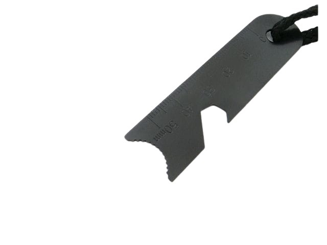 Amnar pentru camping IdeallStore®, Ultimate Survival, otel inoxidabil, 10 cm, negru, fluier inclus [4]