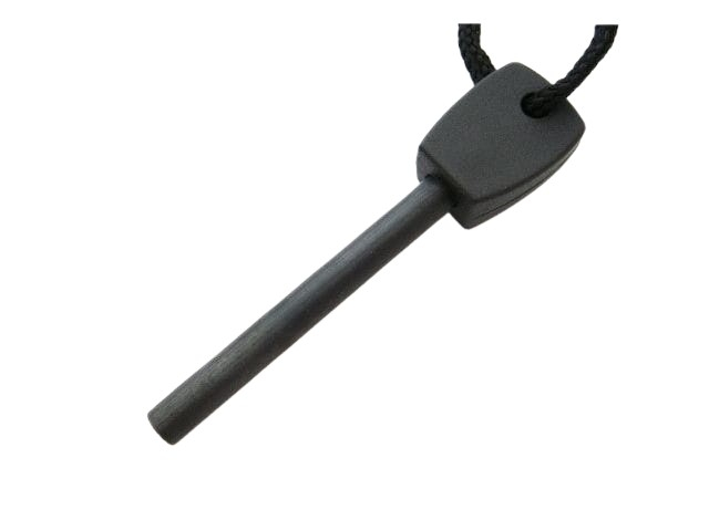 Amnar pentru camping IdeallStore®, Ultimate Survival, otel inoxidabil, 10 cm, negru, fluier inclus [3]