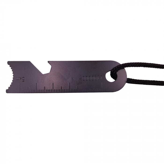 Amnar pentru camping IdeallStore®, Ultimate Survival, otel inoxidabil, 11.5 cm, negru [4]