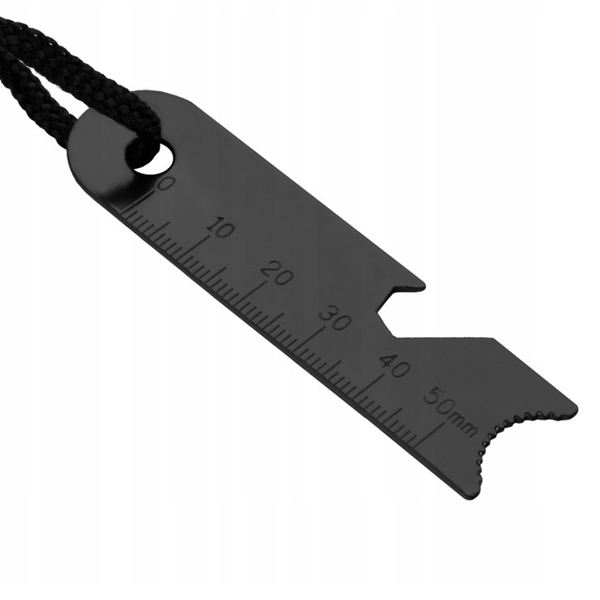 Set 2 x amnar supraviețuire robust cu mâner lemn și racletă multifuncțională, DEPOX®, lemn, 11 cm [5]