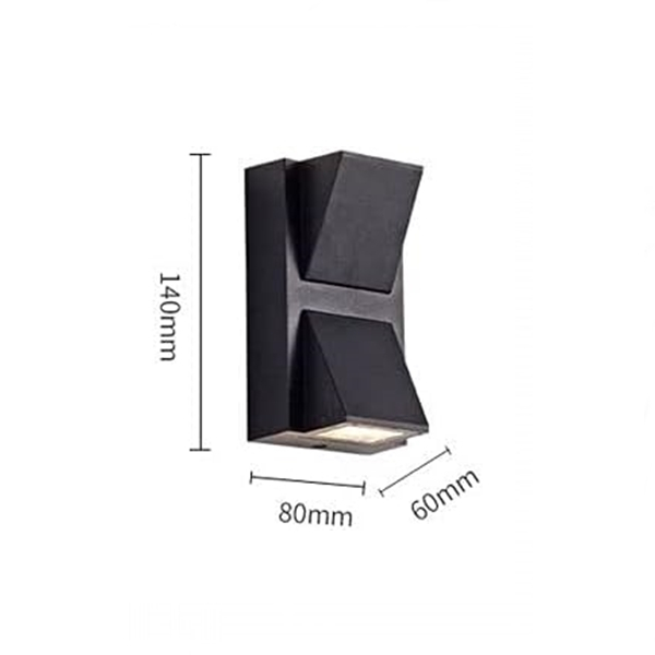 Aplica LED de Exterior, 6W, Negru [2]