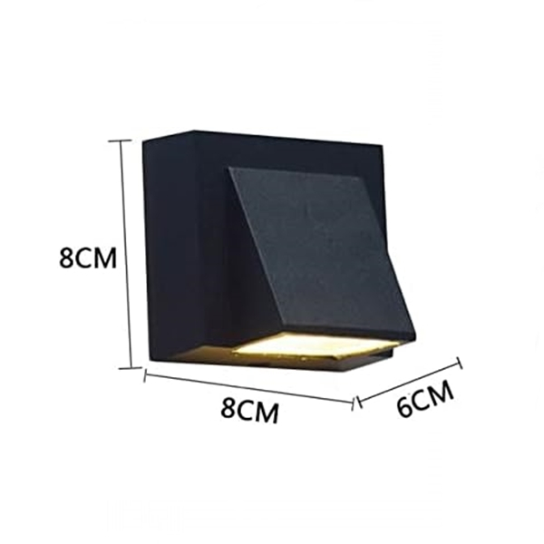 Aplică LED Exterior, 5W, Negru, 3000K [2]