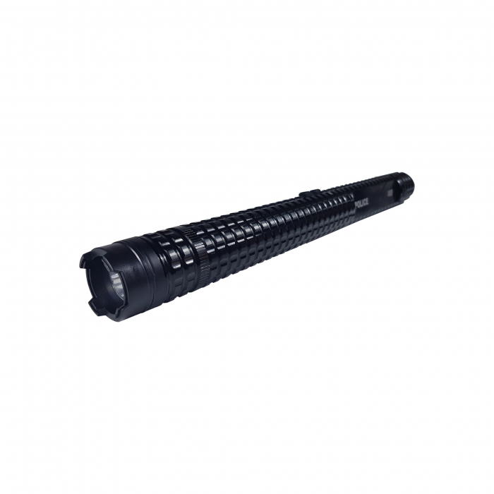 Baston cu electrosoc si lanterna Police X8, metalic, 35 cm, negru, acumulator rezerva inclus [5]
