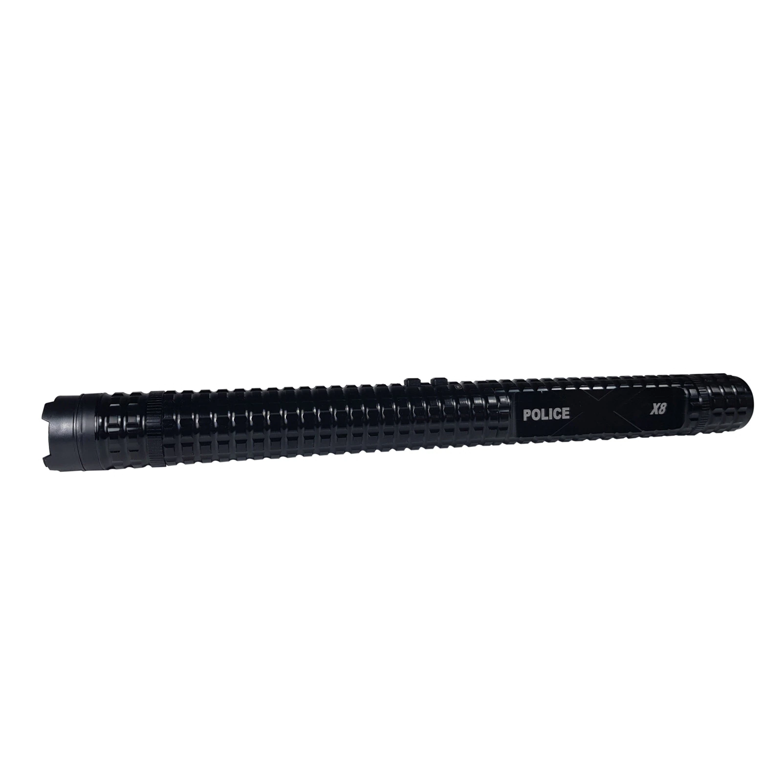 Baston cu electrosoc si lanterna Police X8, metalic, 35 cm, negru, acumulator rezerva inclus [4]
