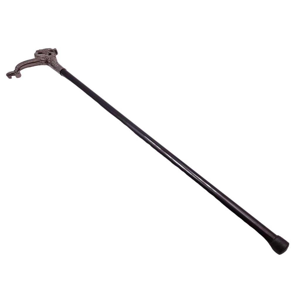 Baston decorativ IdeallStore®, Dragon Stance, metalic, sabie interioara, 90.5 cm, negru [2]