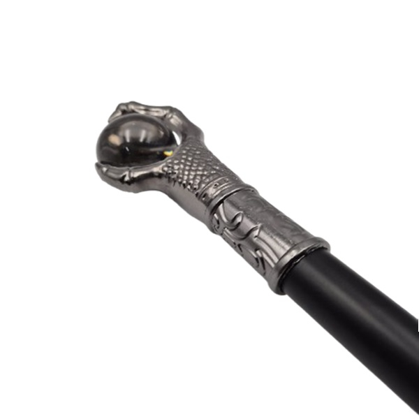 Baston decorativ, Ball, metalic, cutit panoplie, 95 cm, negru [5]