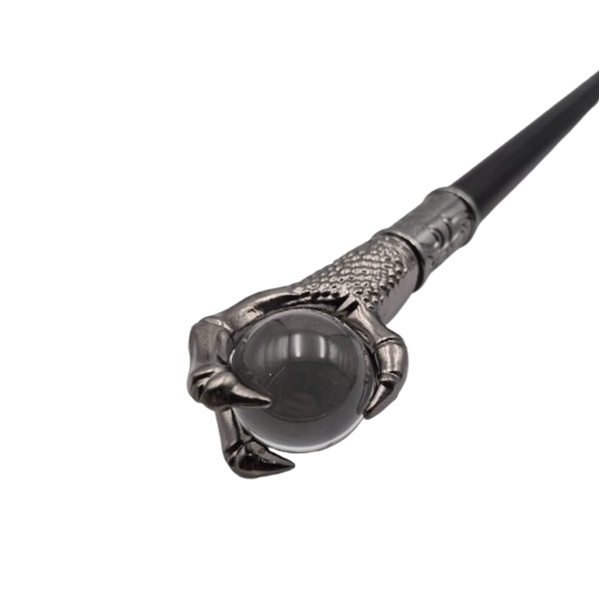 Baston decorativ, Ball, metalic, cutit panoplie, 95 cm, negru [6]