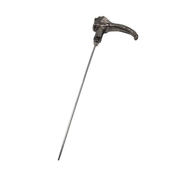 Baston decorativ, Lion Stance, metalic, sabie interioara, 90 cm, negru [2]
