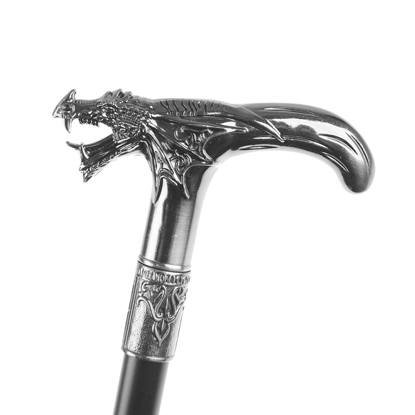 Baston pentru mers, Dragon Stance, metalic, 90 cm, negru [4]