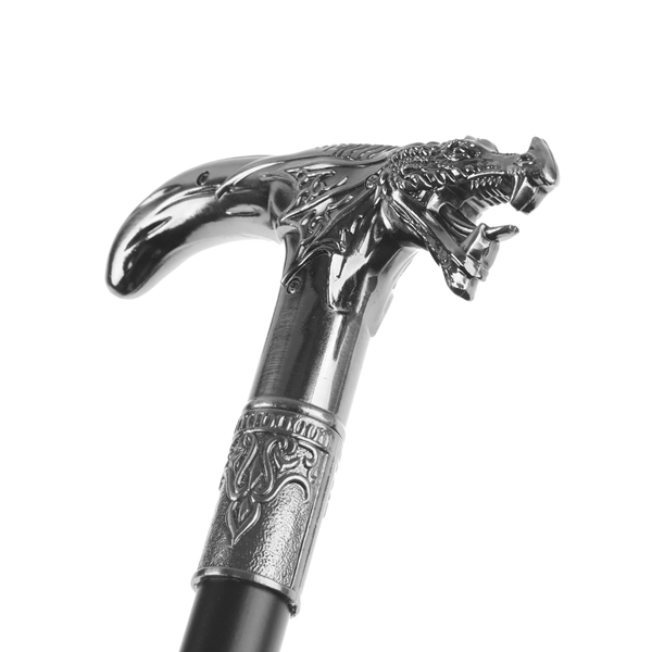 Baston pentru mers, Dragon Stance, metalic, 90 cm, negru [6]