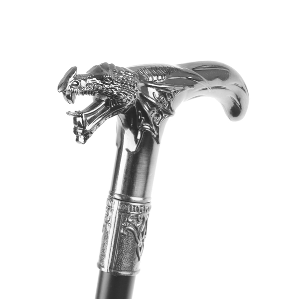 Baston pentru mers, Dragon Stance, metalic, 90 cm, negru [5]