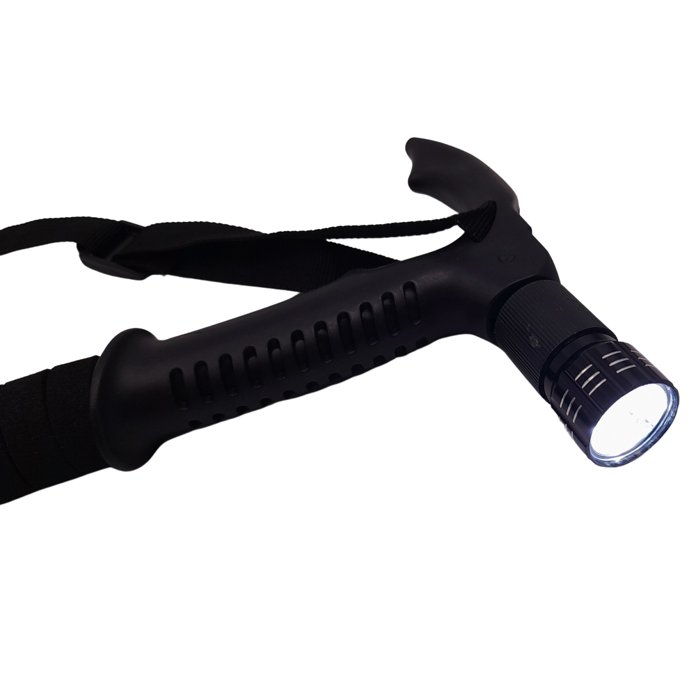 Baston trekking extensibil IdeallStore®, Ol Helper, aluminiu, lampa LED, 110 cm, albastru [7]