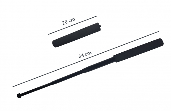 Baston telescopic, 64 cm, maner burete, negru [4]