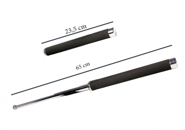 Baston telescopic 65 cm argintiu [3]