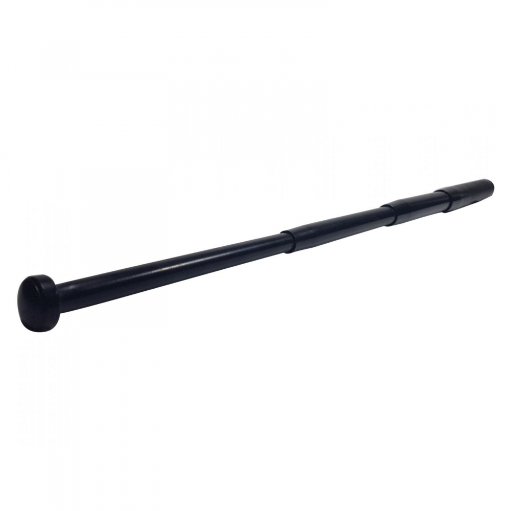 Set baston telescopic din otel, negru, 64 cm + box craniu auriu [3]
