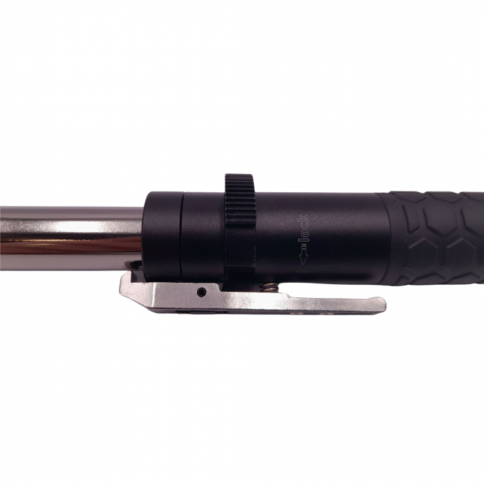 Baston telescopic automatic, Defence Guardian, 41 cm, siguranta integrata, negru [9]