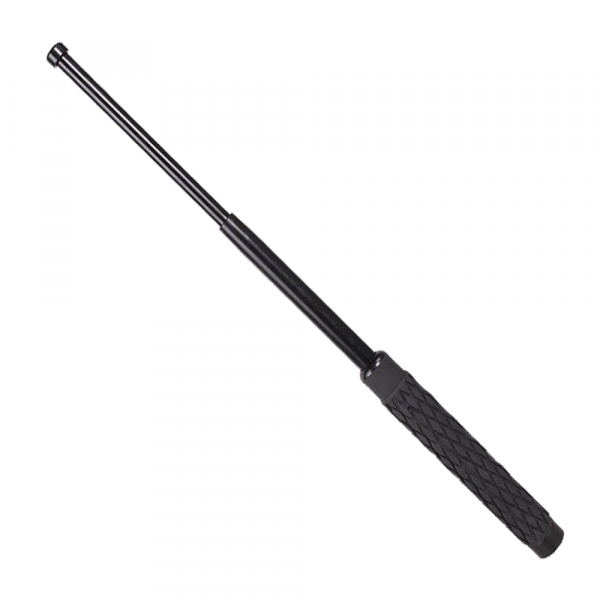Baston telescopic din otel, negru, 60 cm, 3 sectiuni, husa cadou [5]