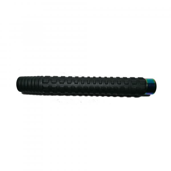 Set baston telescopic din otel 3 sectiuni si electrosoc lanterna tip police DEPOX®, rainbow, 66 cm/1000KV, husa inclusa [6]