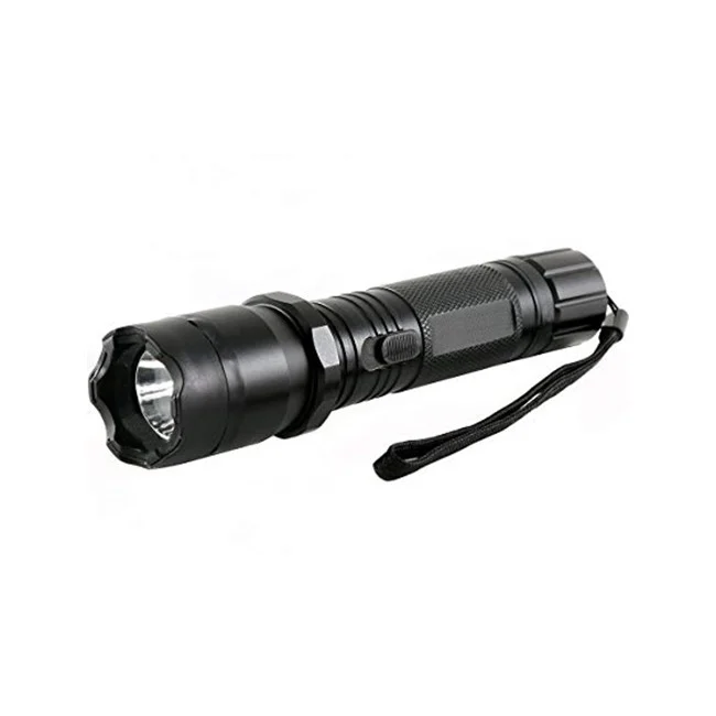 Set baston telescopic din otel 3 sectiuni si electrosoc lanterna tip police DEPOX®, rainbow, 66 cm/1000KV, husa inclusa [10]