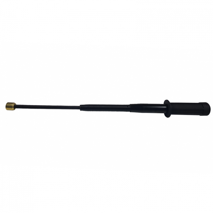 Baston telescopic flexibil maner cauciuc, 47 cm, negru [4]