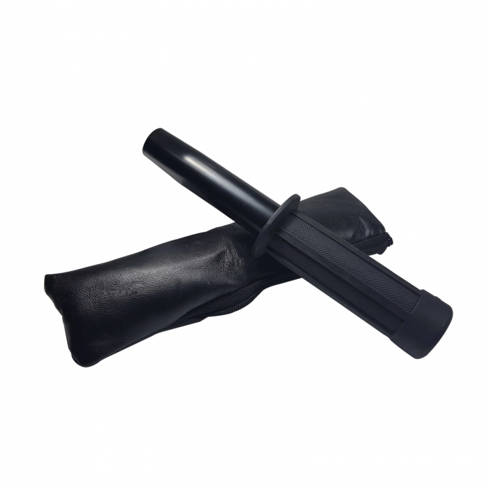 Baston telescopic flexibil maner cauciuc, 47 cm, negru [3]