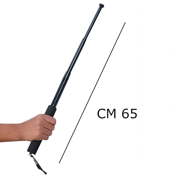 Baston telescopic, IdeallStore®, 65 cm, maner burete, negru [3]