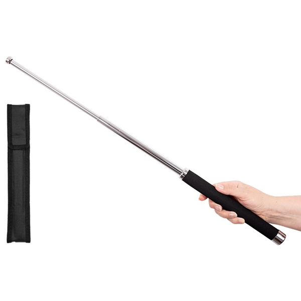 Baston telescopic pliabil, 65 cm , argintiu, husa inclusa [8]