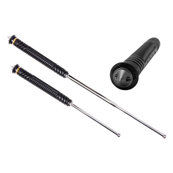 Baston telescopic pliabil, titan, ciocan geamuri detasabil, 65,5 cm, husa cordura, negru [3]